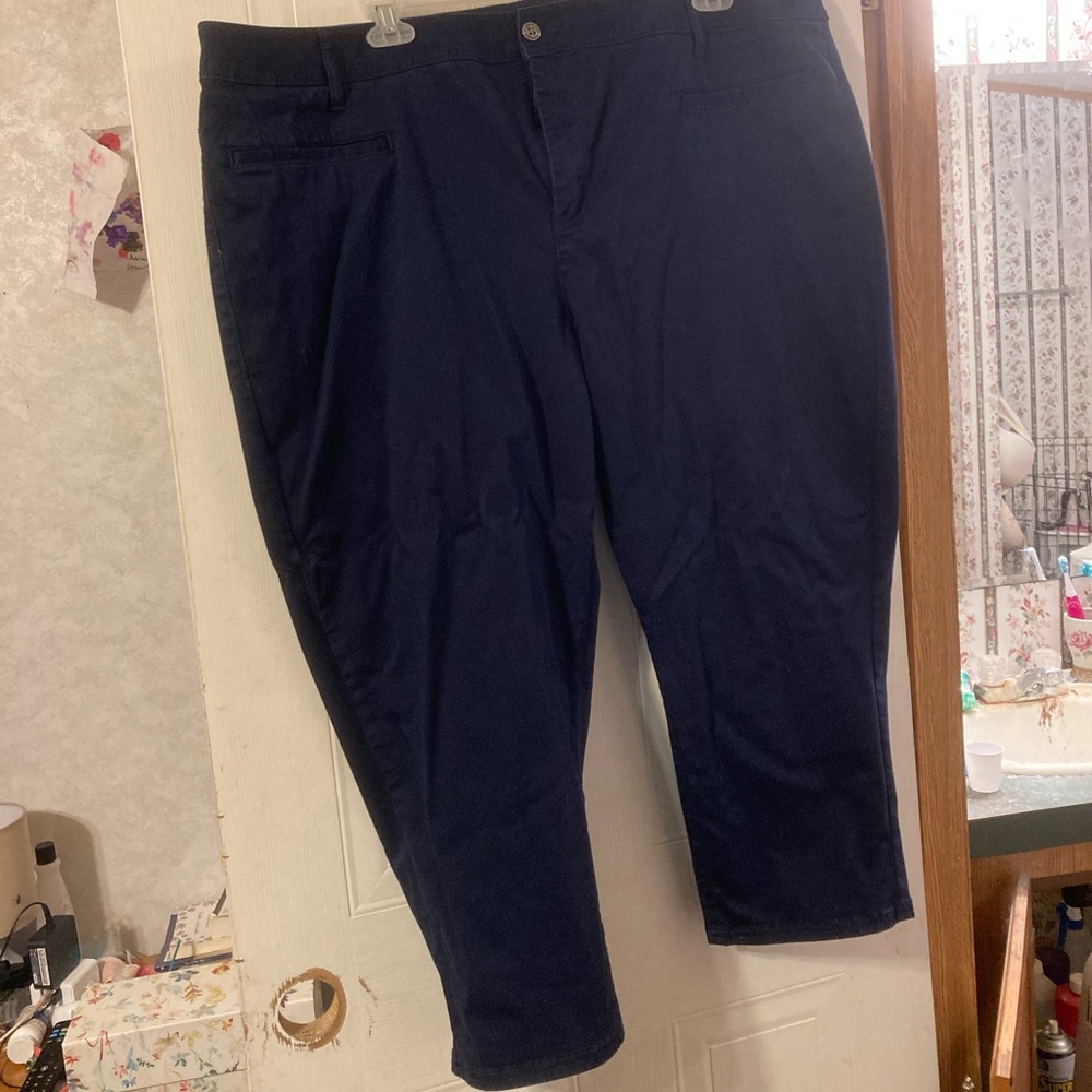 Lane Bryant Navy blue ankle pants